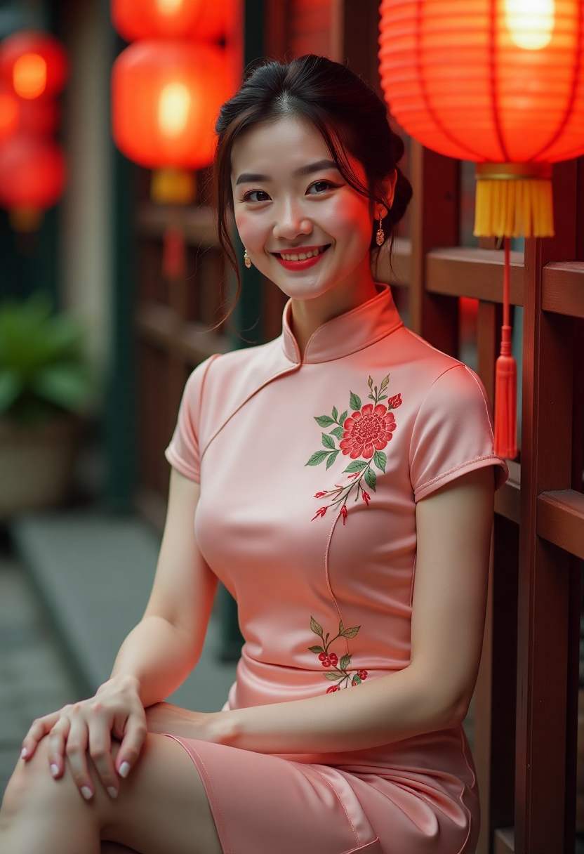 海边散步时看到的晚霞